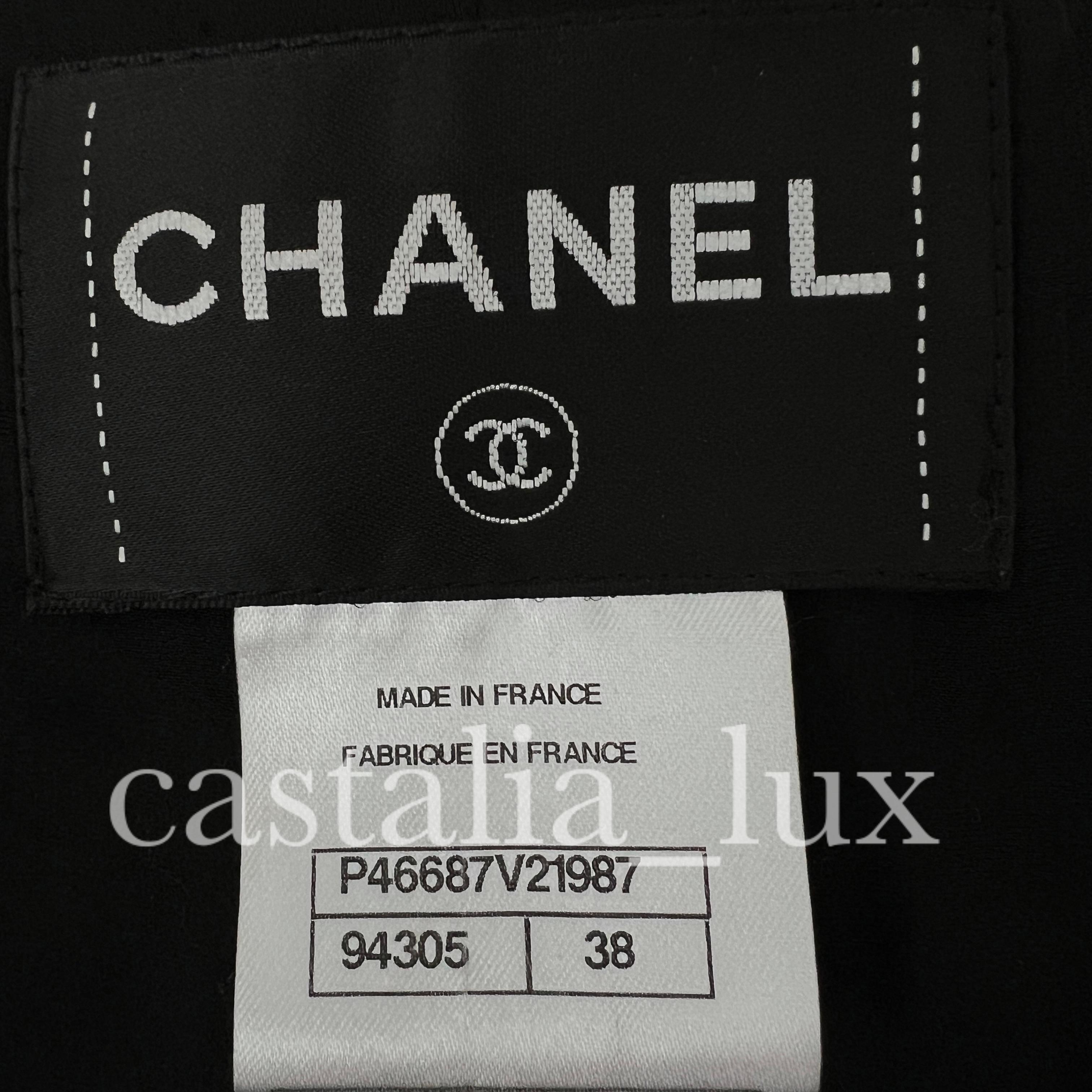 Chanel Statement CC Buttons Black Tweed Jacket 6