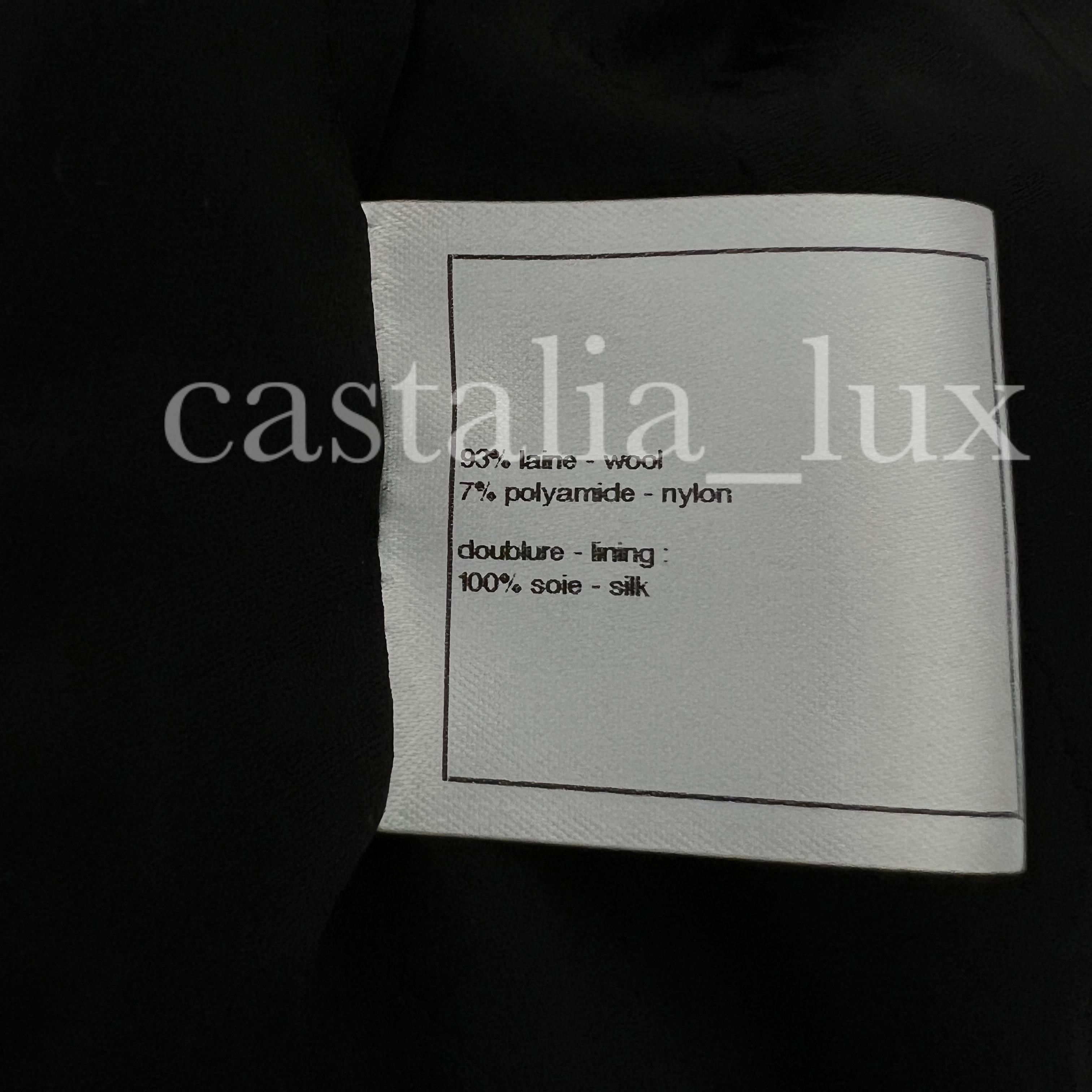 Chanel Statement CC Buttons Black Tweed Jacket 7