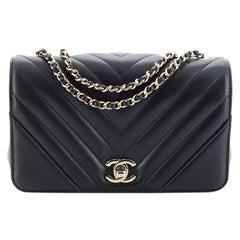 Chanel Statement Flap Bag Chevron Calfskin Mini