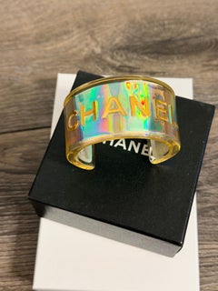 Chanel Statement Iridescent Cuff Bracelet