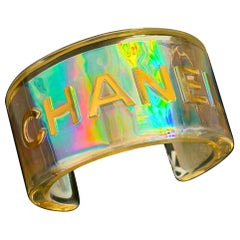 Chanel Statement Iridescent Cuff Bracelet