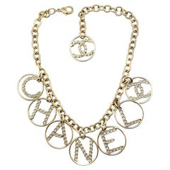 Chanel Statement Logo Charm Necklace 2010s