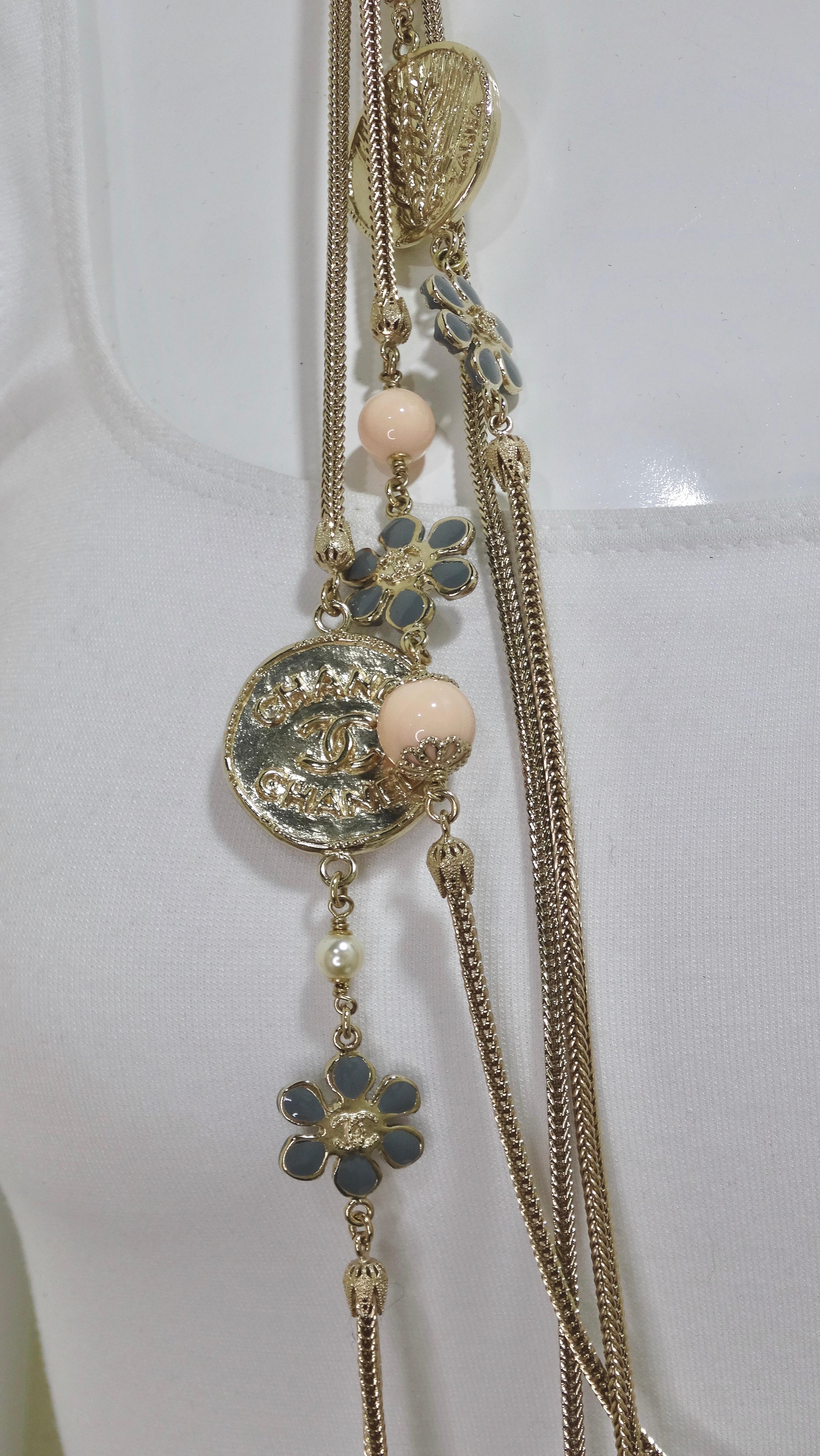 Women's Chanel Statement Pendant Multi-Chain Necklace For Sale