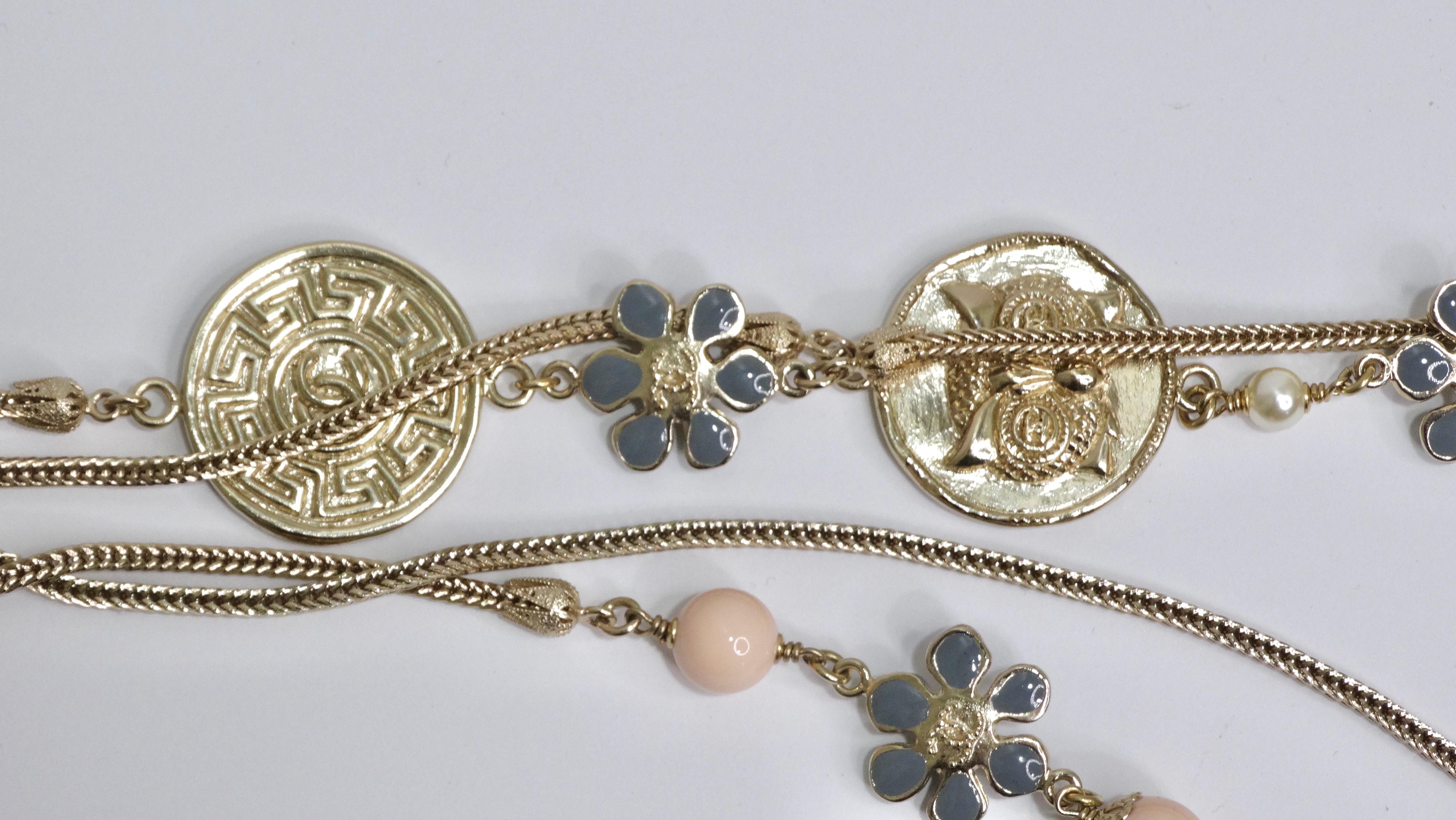 Chanel Statement Pendant Multi-Chain Necklace For Sale 3
