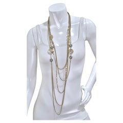 Chanel Statement Pendant Multi-Chain Necklace