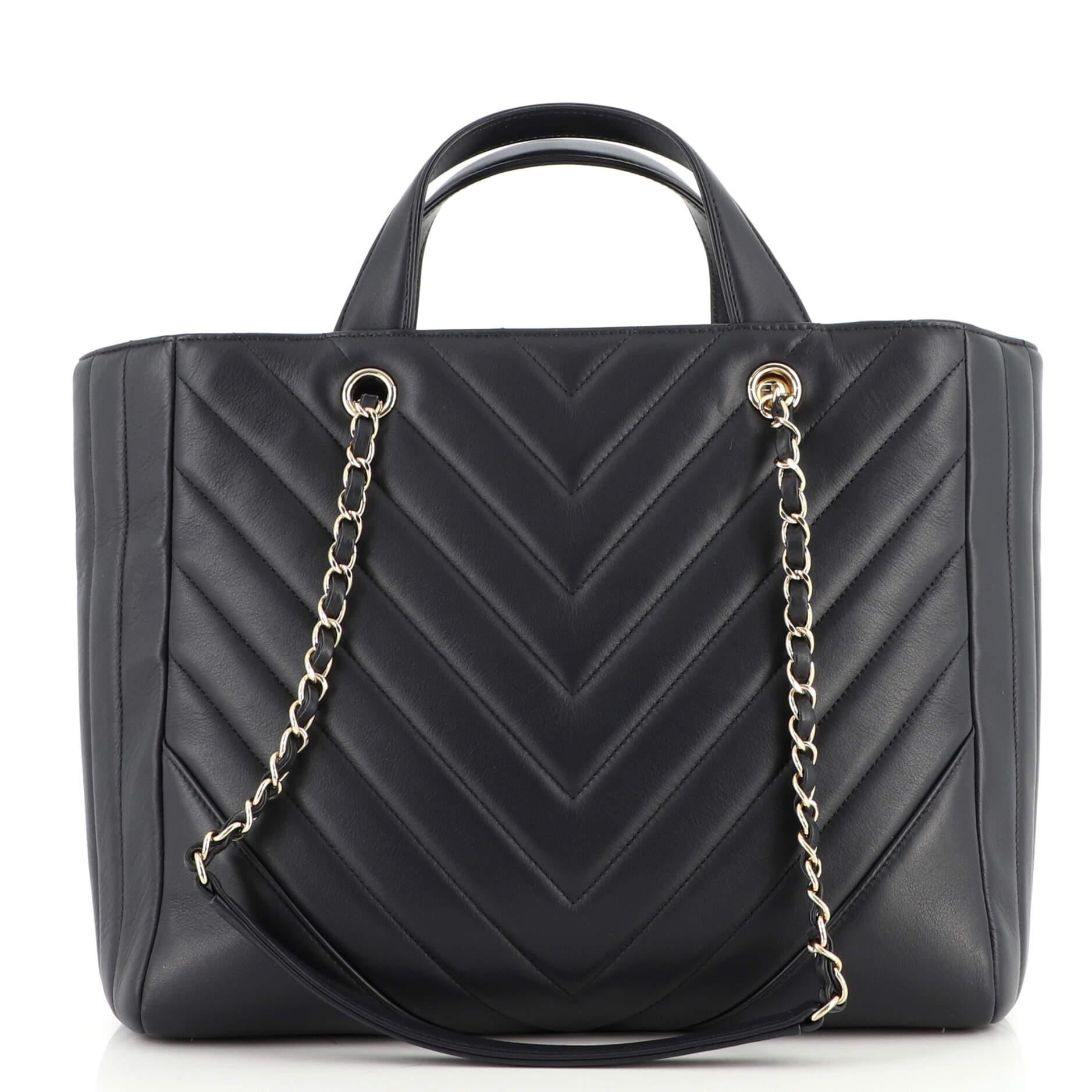 chanel large shopping tote