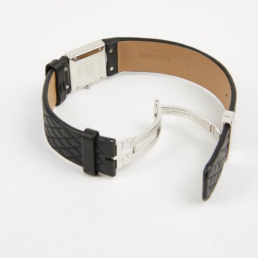 Chanel steel watch set with diamonds 1