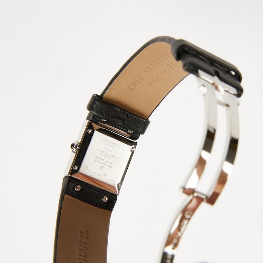 Chanel steel watch set with diamonds 2