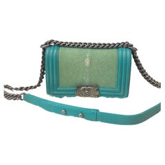 Chanel Stingray Boy Small Green 