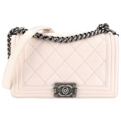 Chanel Stitch Boy Flap Bag Quilted Calfskin Old Medium