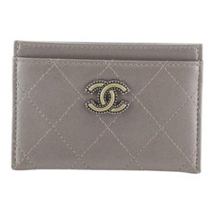 Chanel Stitch Card Case Quilted Lambskin