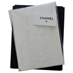 Chanel Stockings Tights Runway CC Logo WHITE Size M - SOLD OUT! Brand NEW!