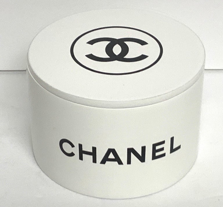 Chanel Store Display Round Dresser Box For Sale at 1stDibs