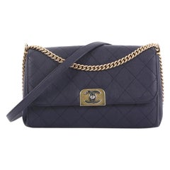 Chanel Straight Lines Flap Bag Quilted Calfskin Medium