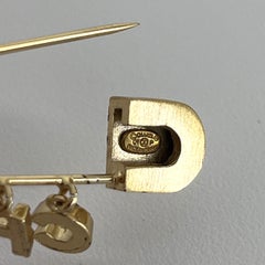 Chanel Strass Brooch in Gold Metal, Spring–Summer 2001