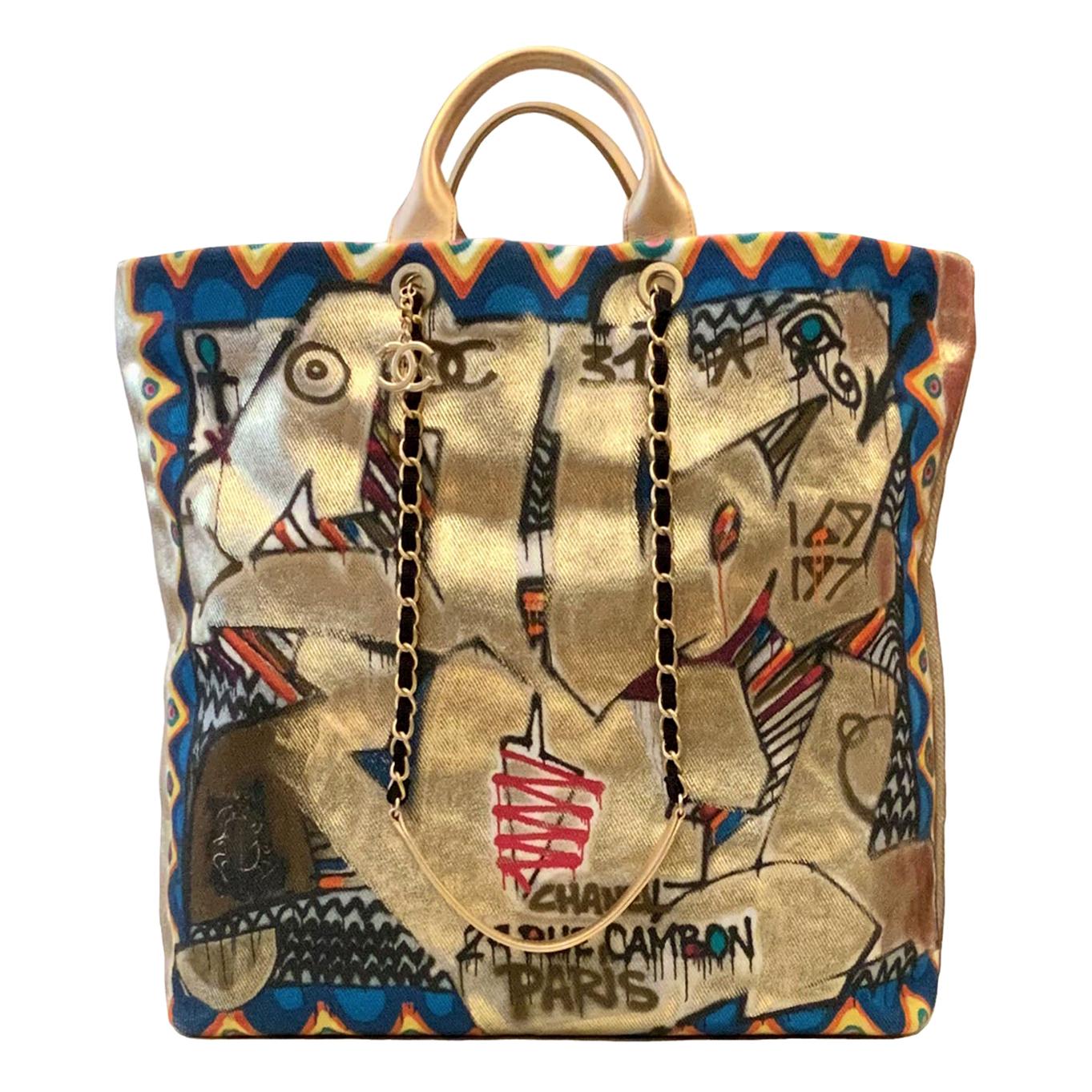 Chanel Street Spirit Graffiti Maxi Shopping Tote 