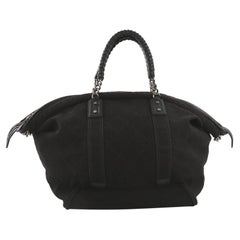 Chanel Street Style Weekender Bag Quilted Canvas