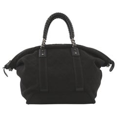 Chanel Street Style Weekender Bag Quilted Canvas