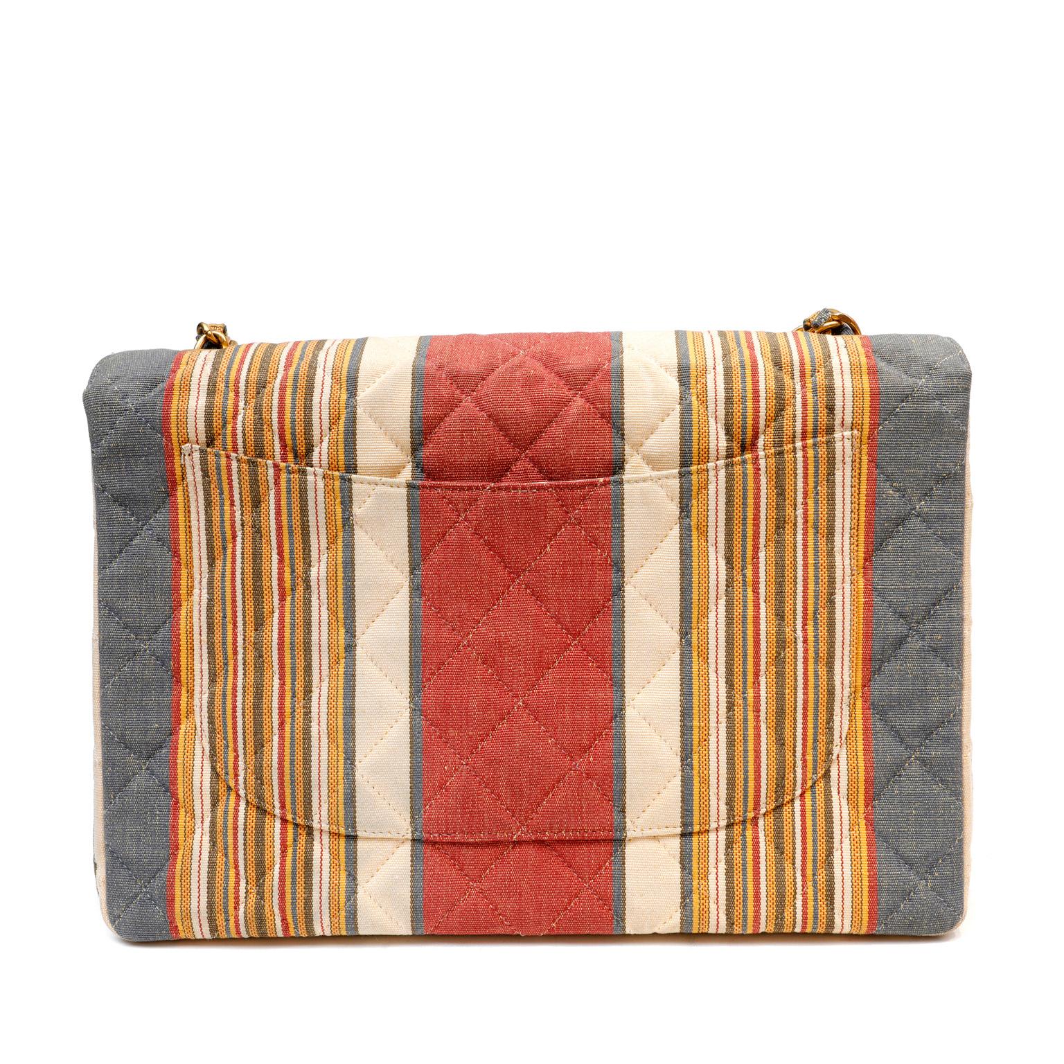 Chanel striped bag best sale