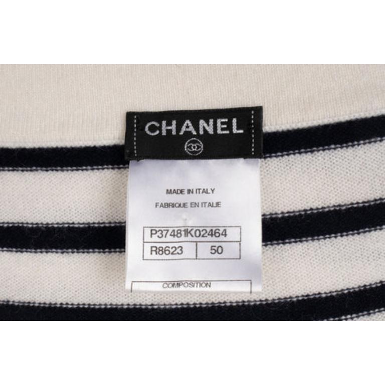 Chanel - Top marin rayé - Collection Resort, 2010 en vente 4