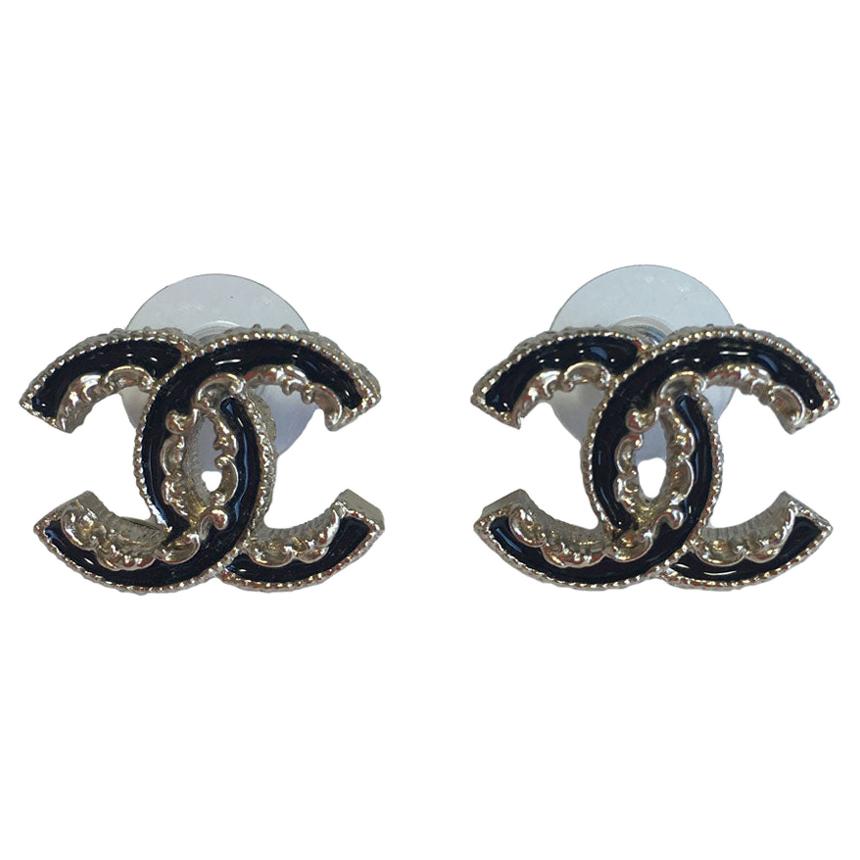CHANEL Stud Earrings at 1stdibs