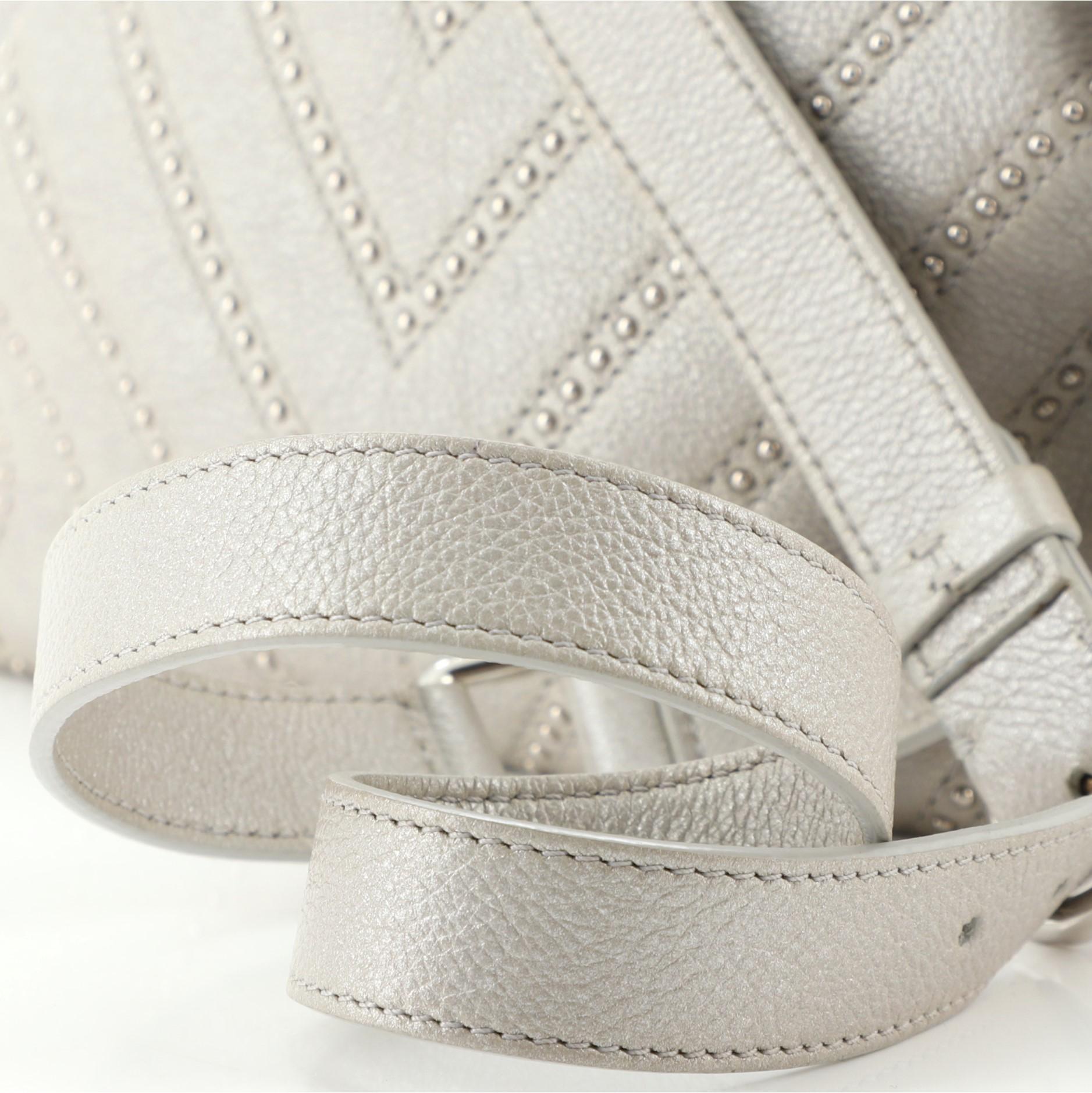 Chanel Stud Wars Drawstring Bucket Bag Embellished Chevron Lambskin Mini 2