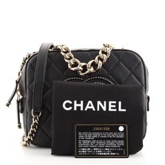 Chanel Studded CC Camera Case Quilted Lambskin Medium