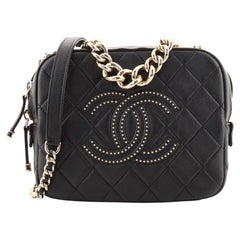 Chanel Studded CC Camera Case Quilted Lambskin Medium Chanel Studded CC Camera Case Quilted Lambskin Medium
