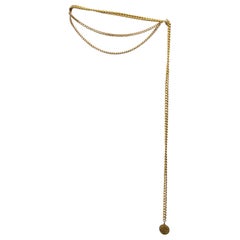 Vintage Chanel Style Curb Chain Link Belt