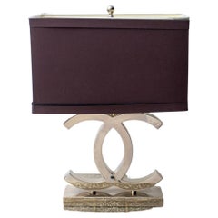 Vintage Chanel Style Fashion Design Modern Table Lamp