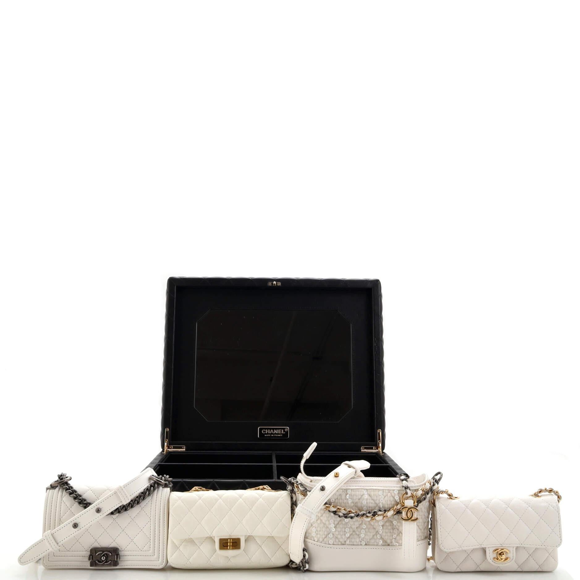 Chanel Success Story Set of 4 Mini Bags Leather and Tweed