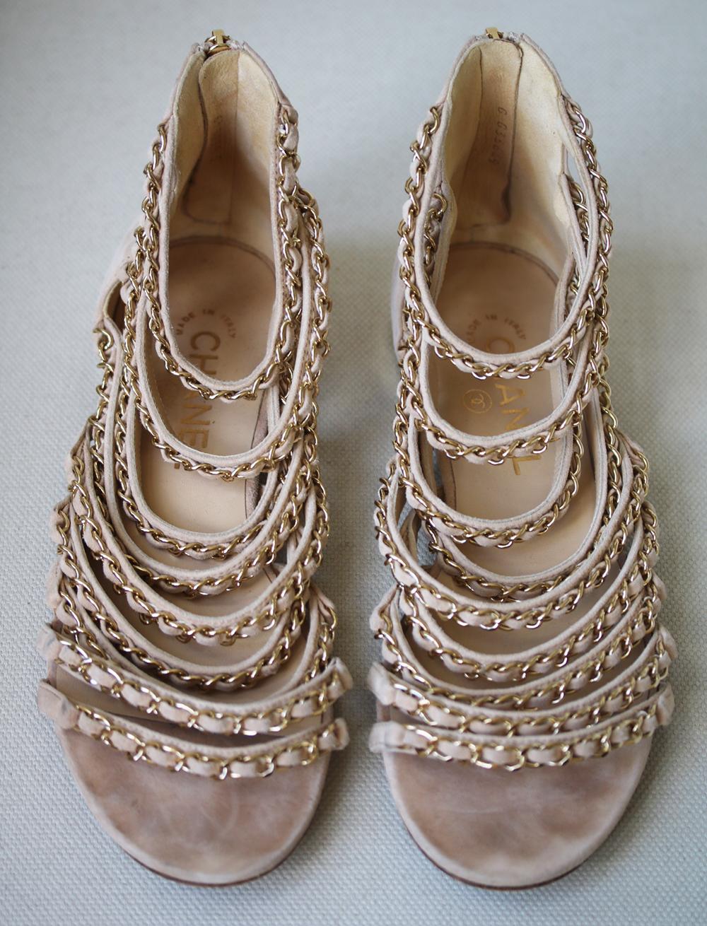 chanel chain sandals