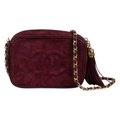 Vintage Chanel Suede Camera Bag