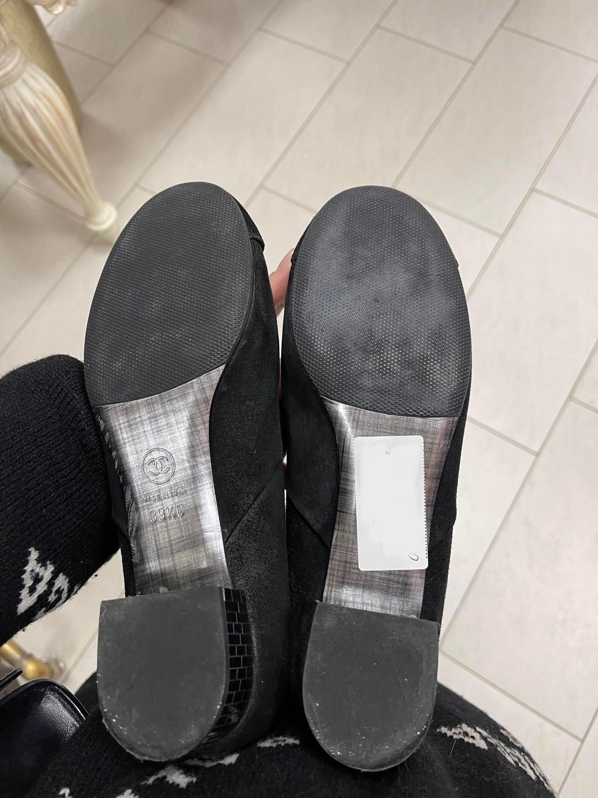 Chanel Suede Kidskin High Boots with 30mm Mirror Heel In Good Condition For Sale In Krakow, PL