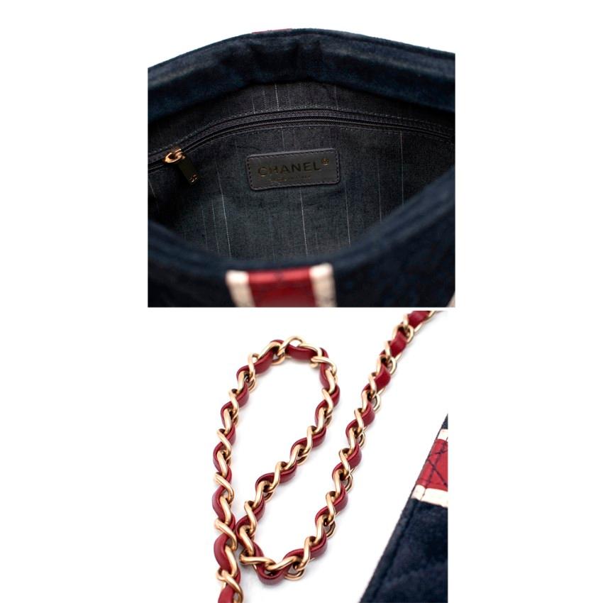 Chanel Suede & Lammfell Union Jack Limited Edition Umhängetasche 3