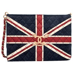 Chanel Suede & Lambskin Union Jack Limited Edition Shoulder Bag