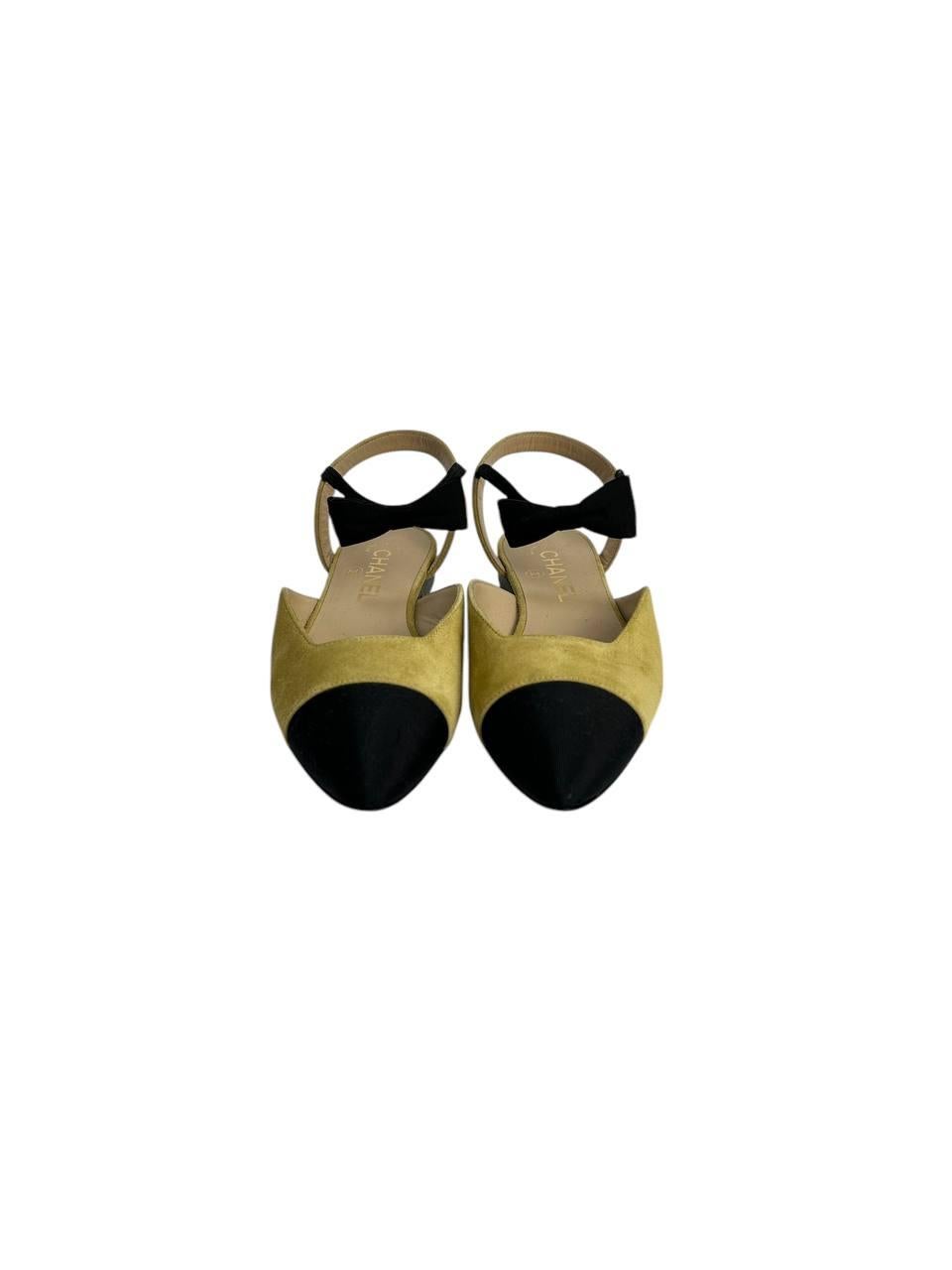 Chanel Wildleder Slingback Sandalen Sz.36 im Zustand „Hervorragend“ im Angebot in Krakow, PL