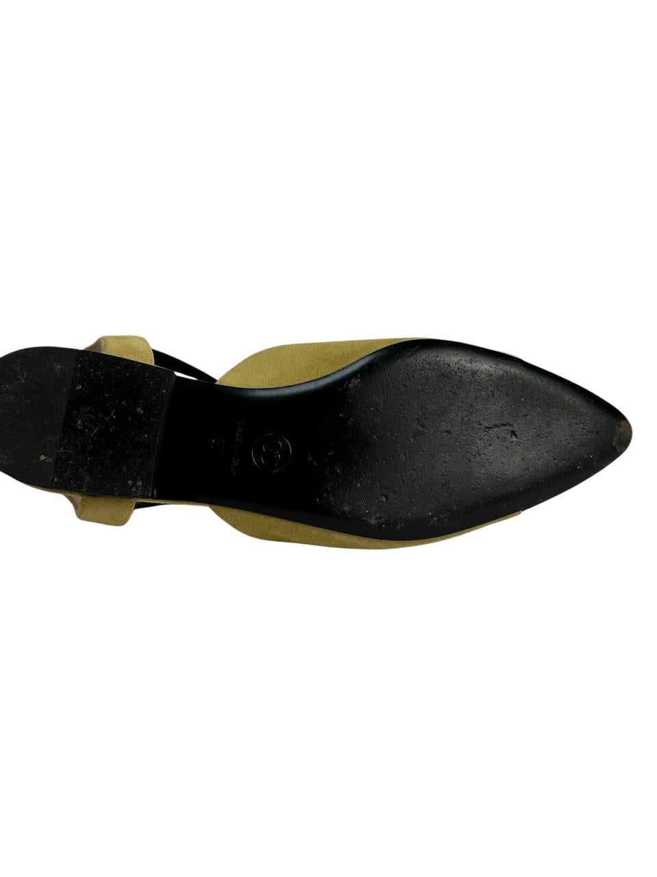 Chanel Wildleder Slingback Sandalen Sz.36 im Angebot 2