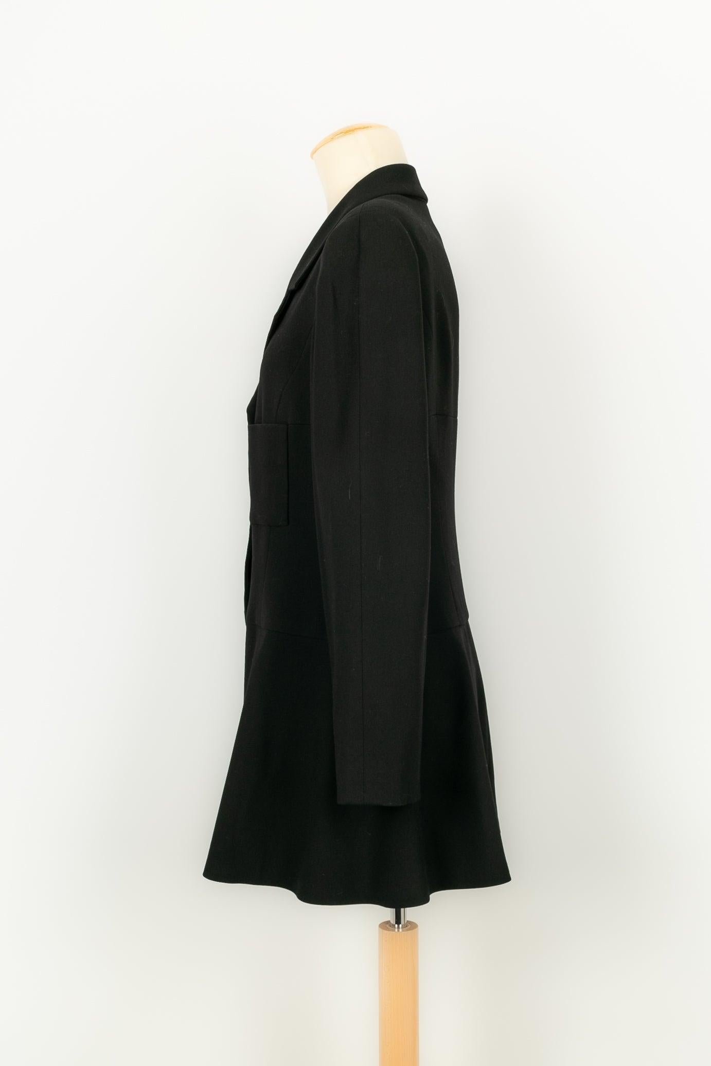 Women's Chanel Suit Set of Jacket and Pants in Black Wool, 1997 For Sale