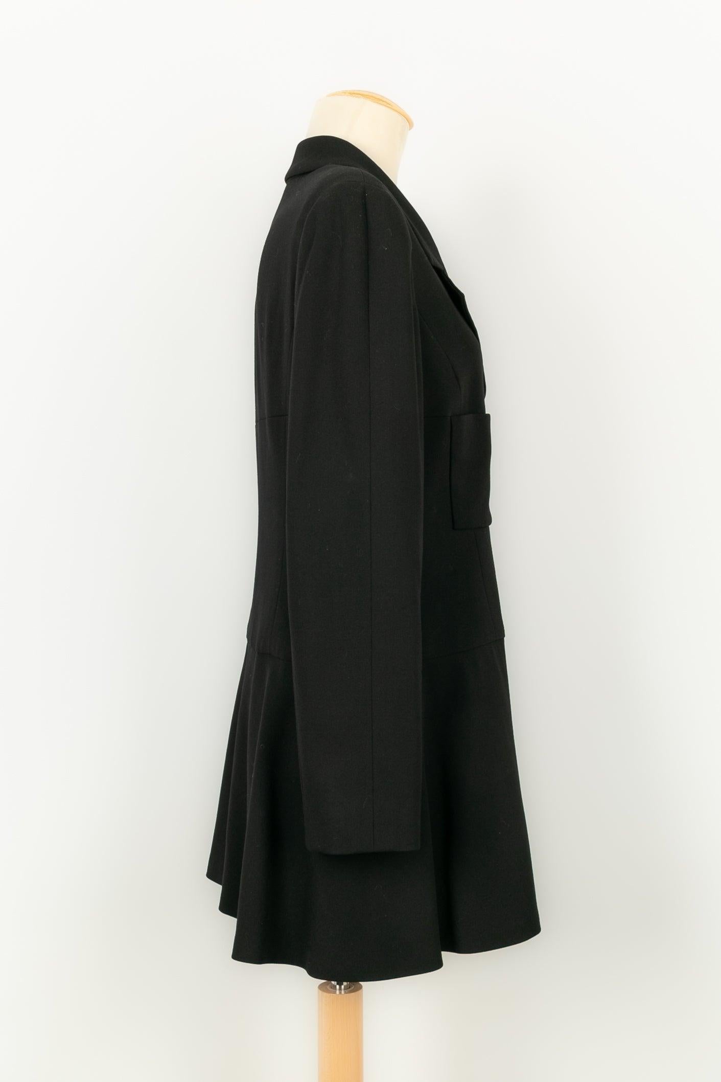 Chanel Suit Set of Jacket and Pants in Black Wool, 1997 For Sale 2