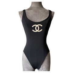 CHANEL Summer 1994 Runway Swimsuit  Lagerfeld Era Claudia Schiffer Campaign