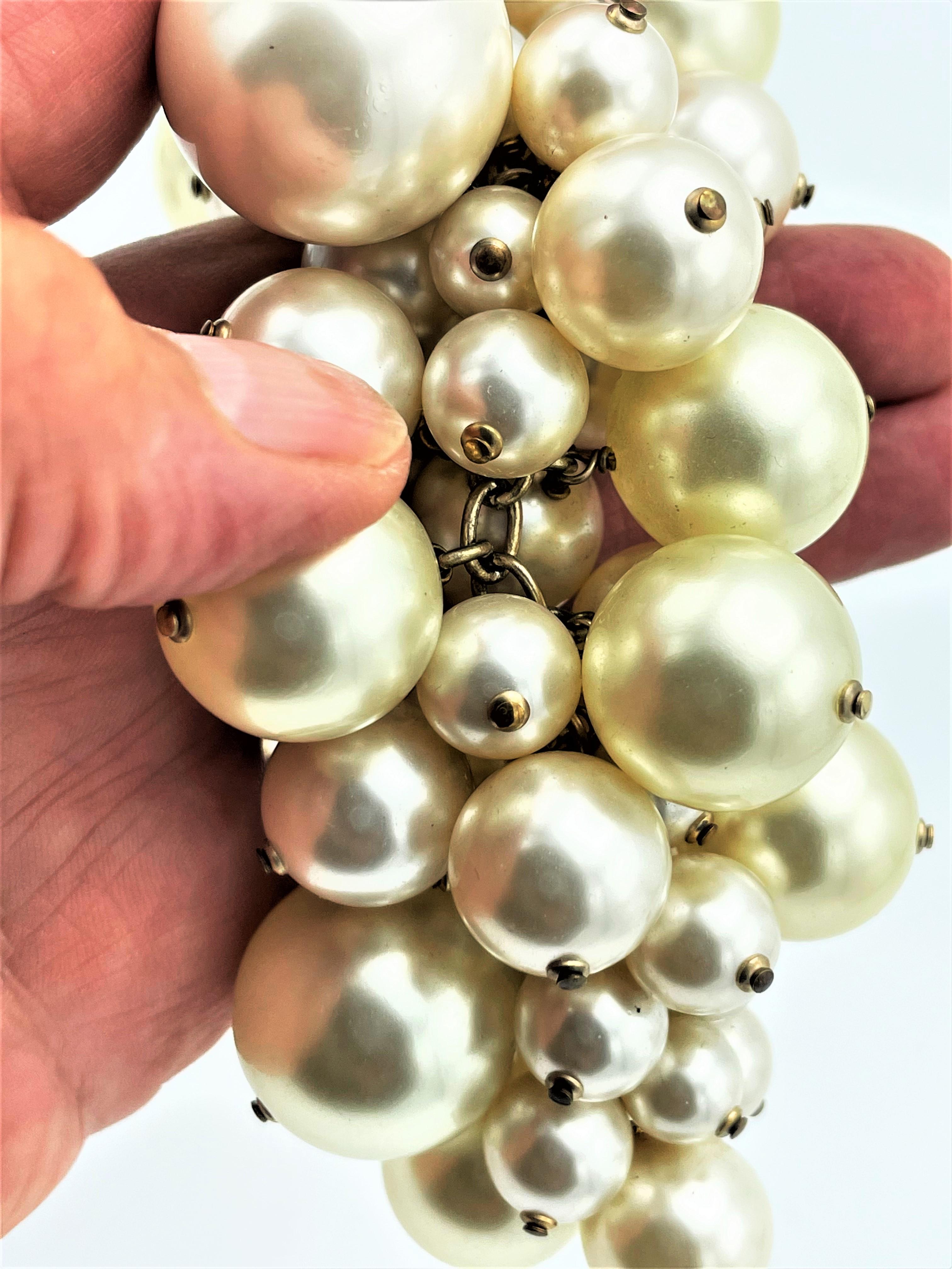 Chanel summer gold metal CC Cluster ball bracelet ore necklace, collection 2013 For Sale 6