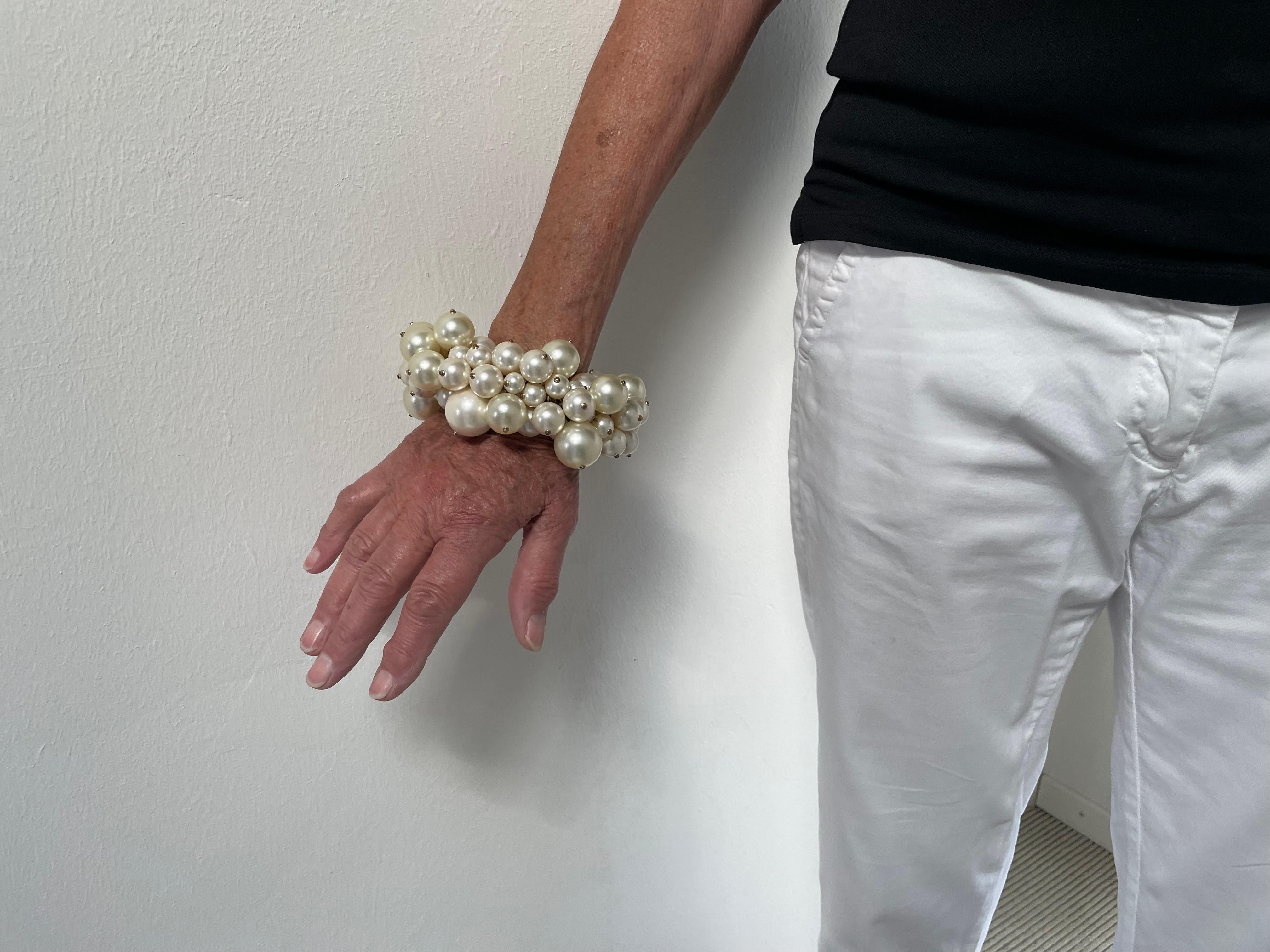 Chanel summer gold metal CC Cluster ball bracelet ore necklace, collection 2013 For Sale 9