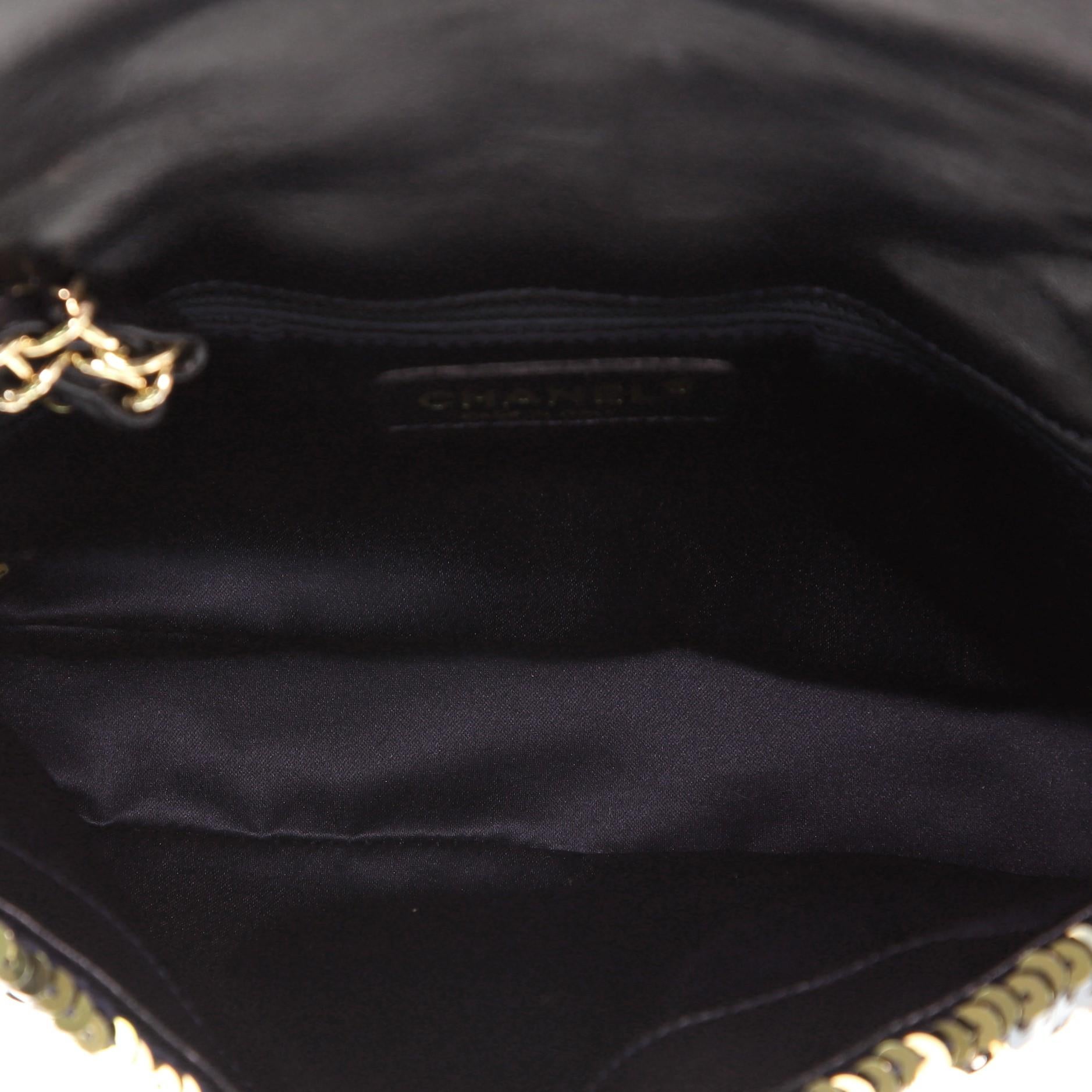 Chanel Summer Night Flap Bag Sequins with Leather Medium 1