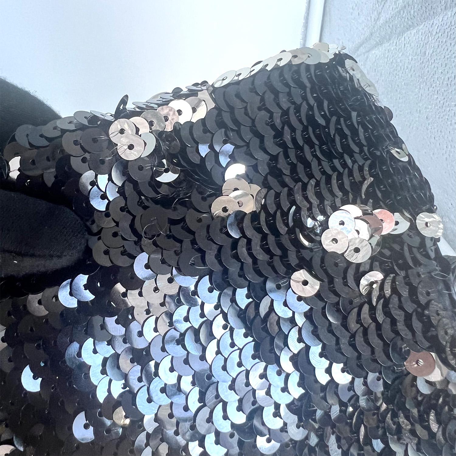 Chanel Summer Nights Sequin Drawstring Tote Small SHW For Sale 8