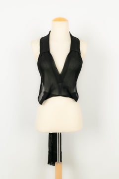 Chanel Summer Top Black Mesh, 2002
