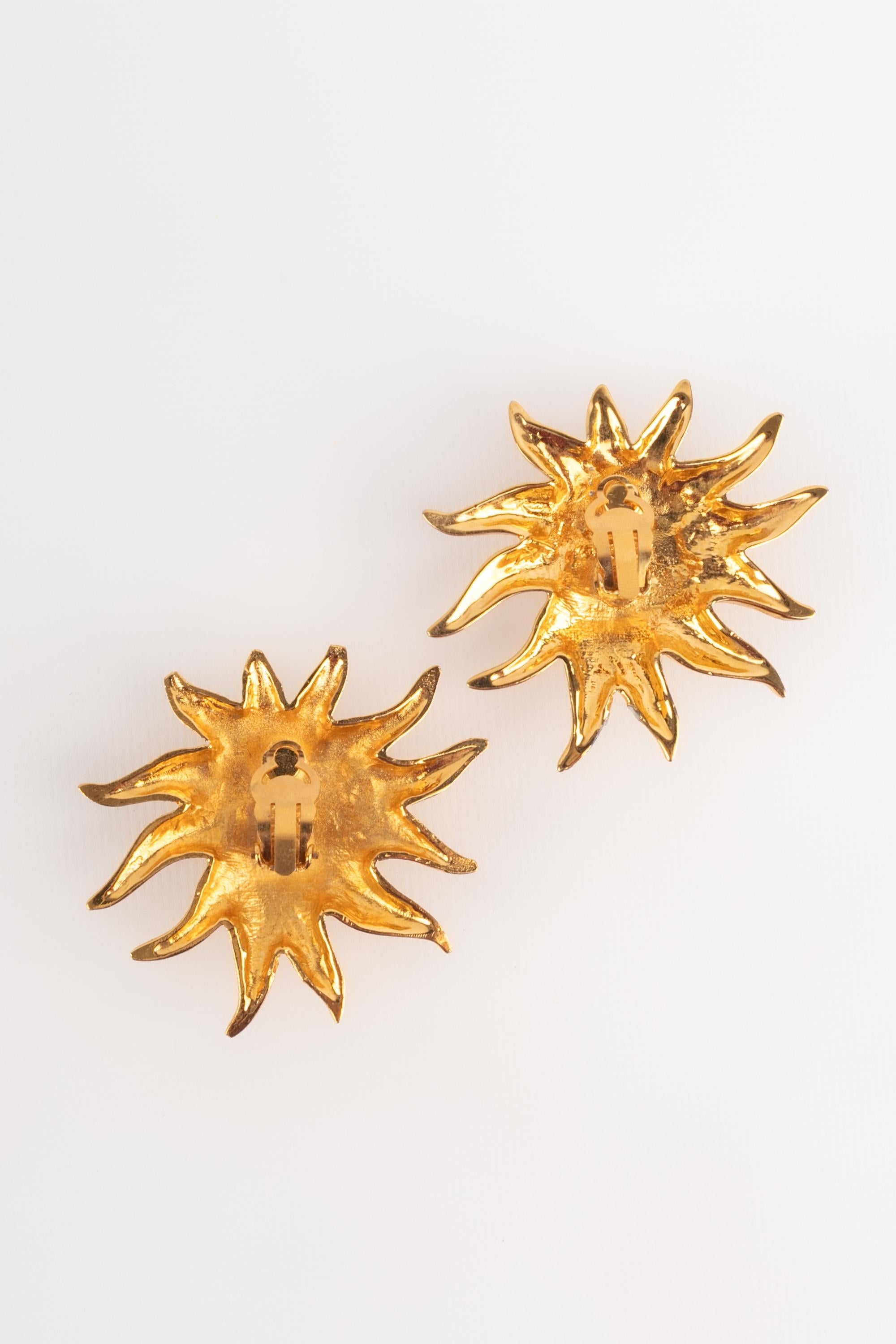 Chanel sun earrings Haute Couture 1