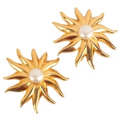 Boucles d'oreilles soleil Chanel Haute Couture