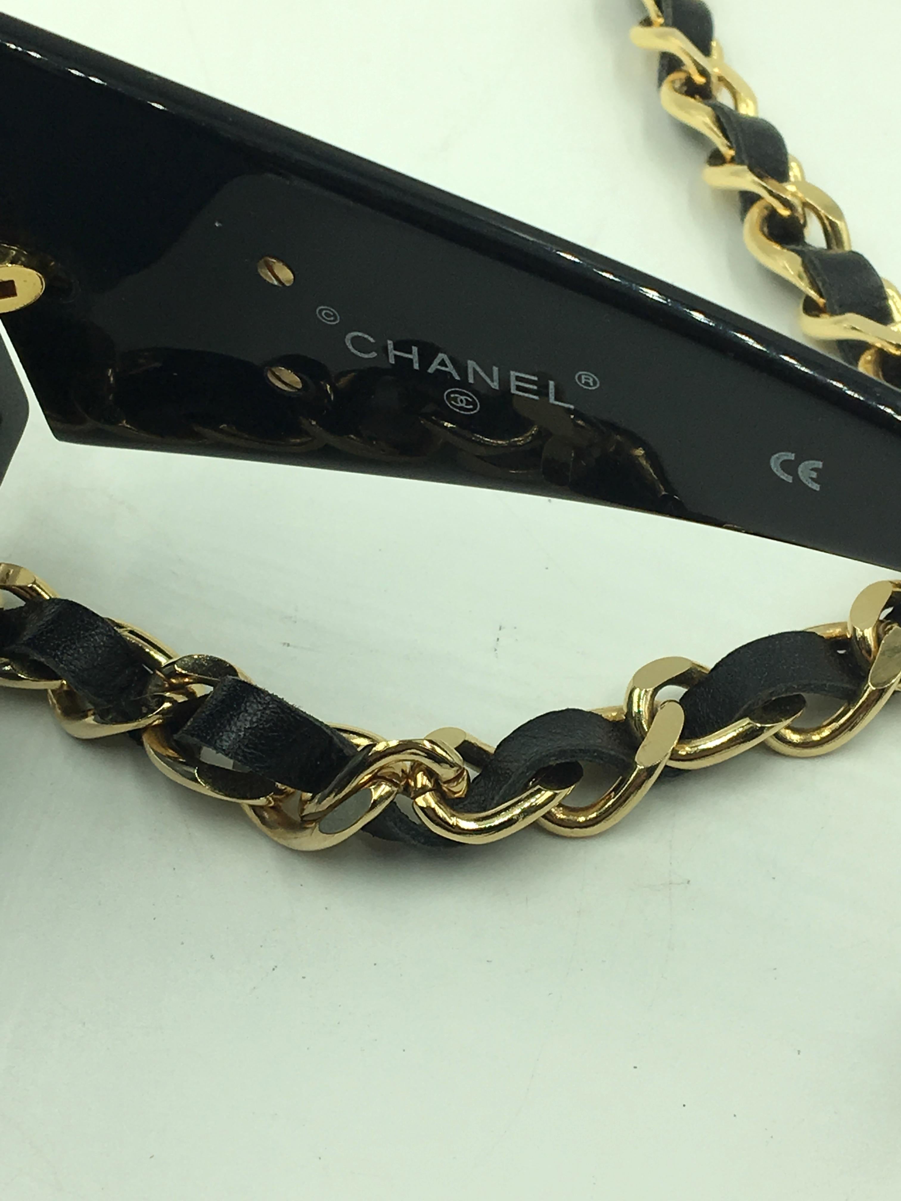chanel sunglasses with chain sale