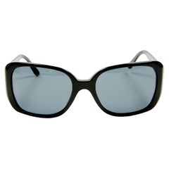 CHANEL Sunglasses in Black Acetate with CC in Silver Metal